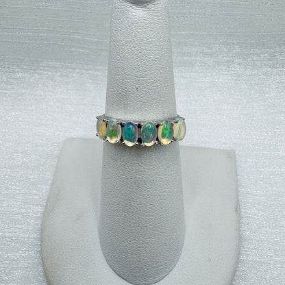 Sterling Silver Ethiopian Opal S925 Ring