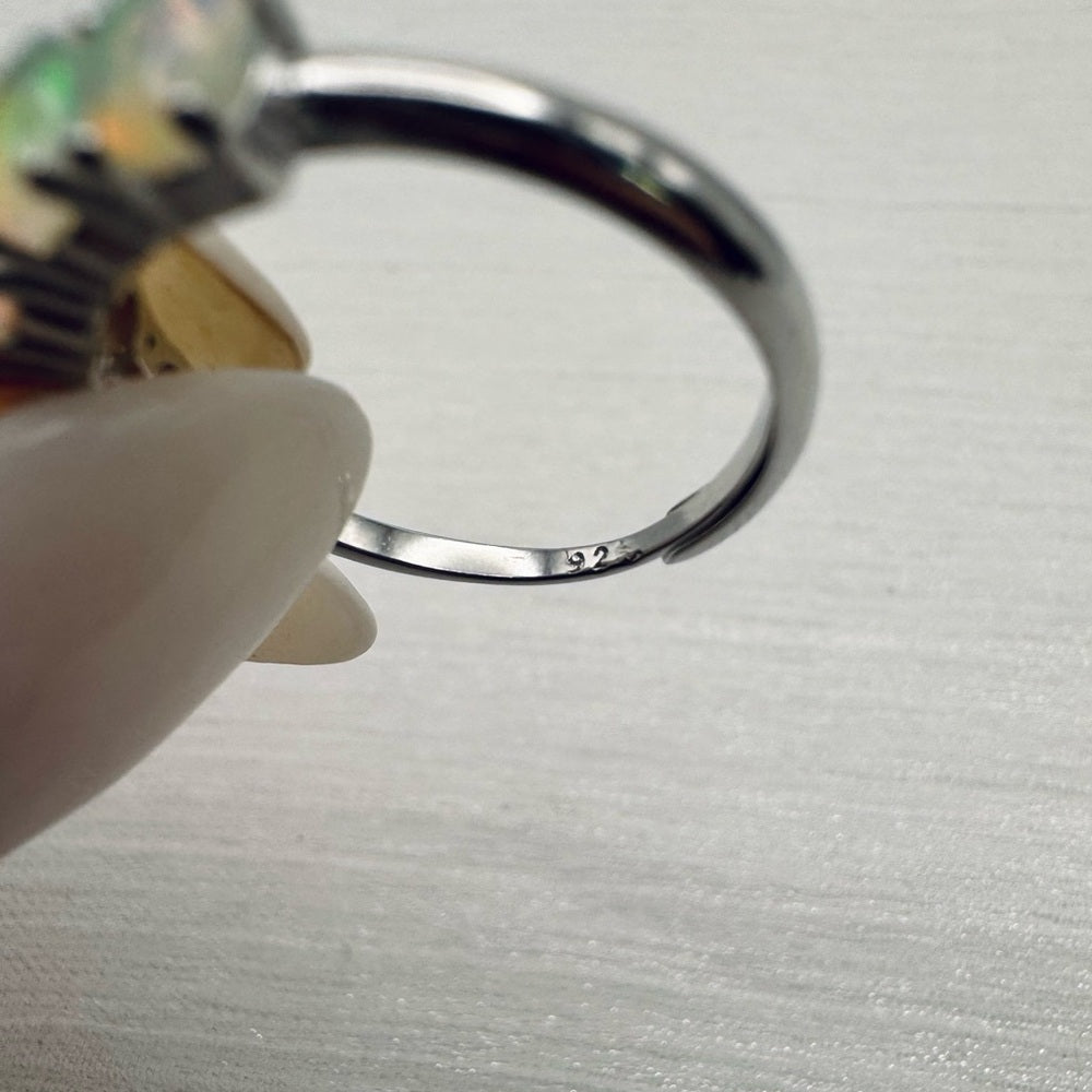 Sterling Silver Ethiopian Opal S925 Ring