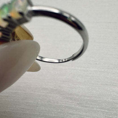 Sterling Silver Ethiopian Opal S925 Ring