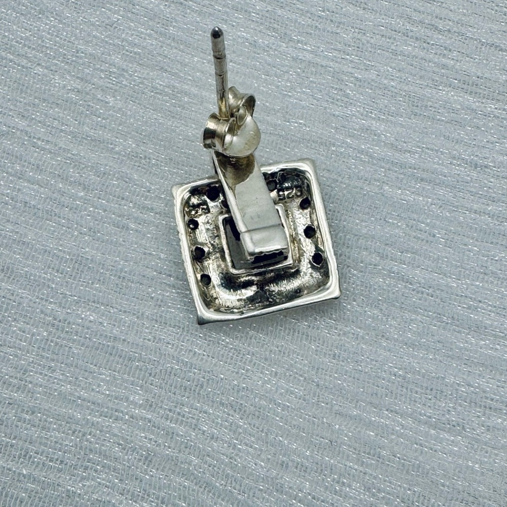 Sterling Silver Marcasite Earrings S925