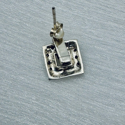 Sterling Silver Marcasite Earrings S925