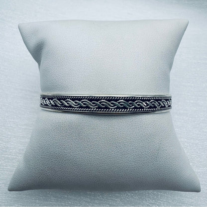 S925 Braided Bangle
