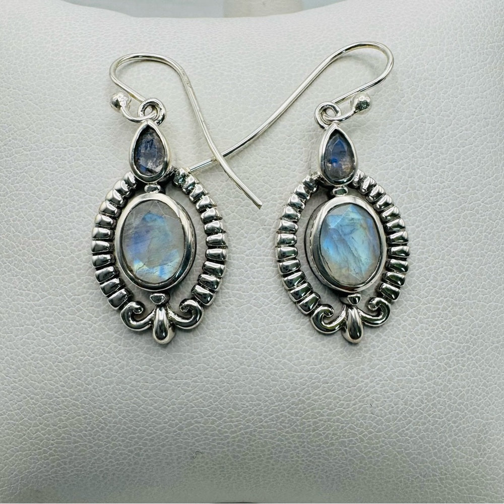 S925 Labradorite Drop Earrings
