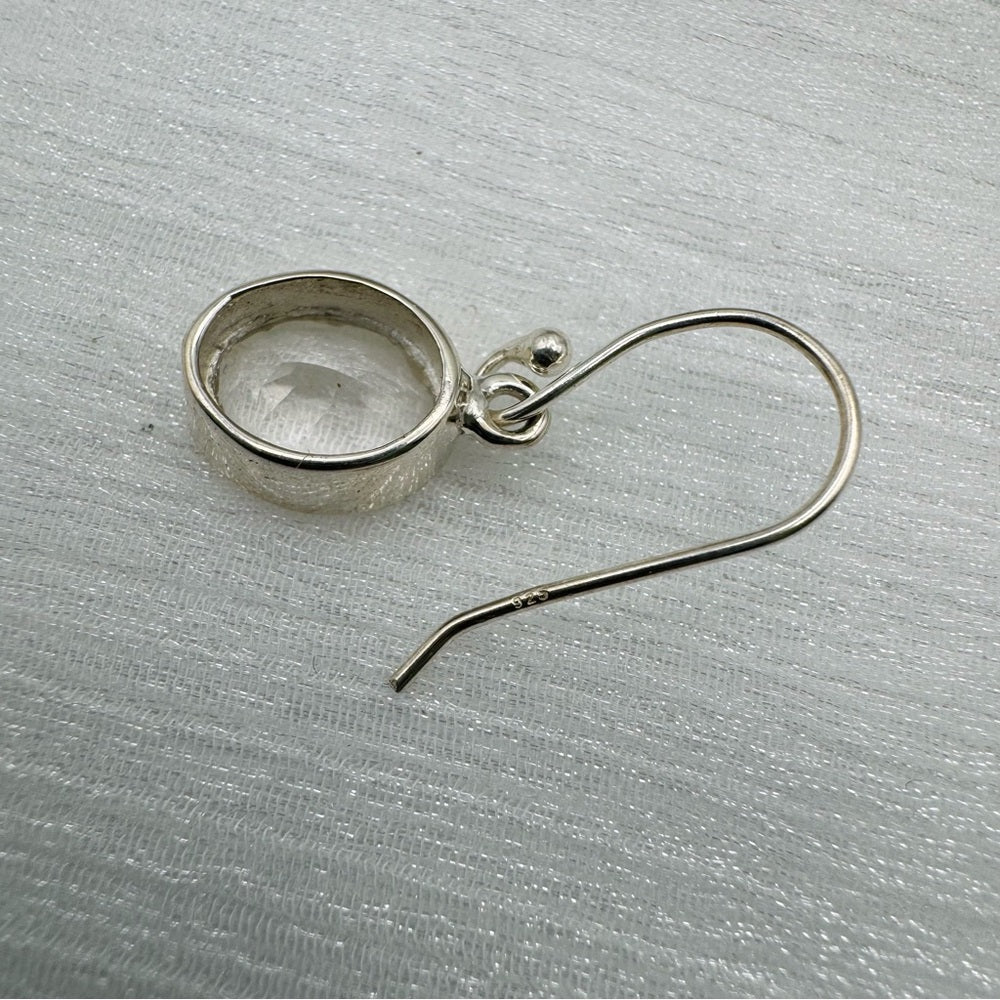 Clear Quartz AAA Quality S925 Oval Earrings