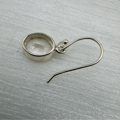 Clear Quartz AAA Quality S925 Oval Earrings