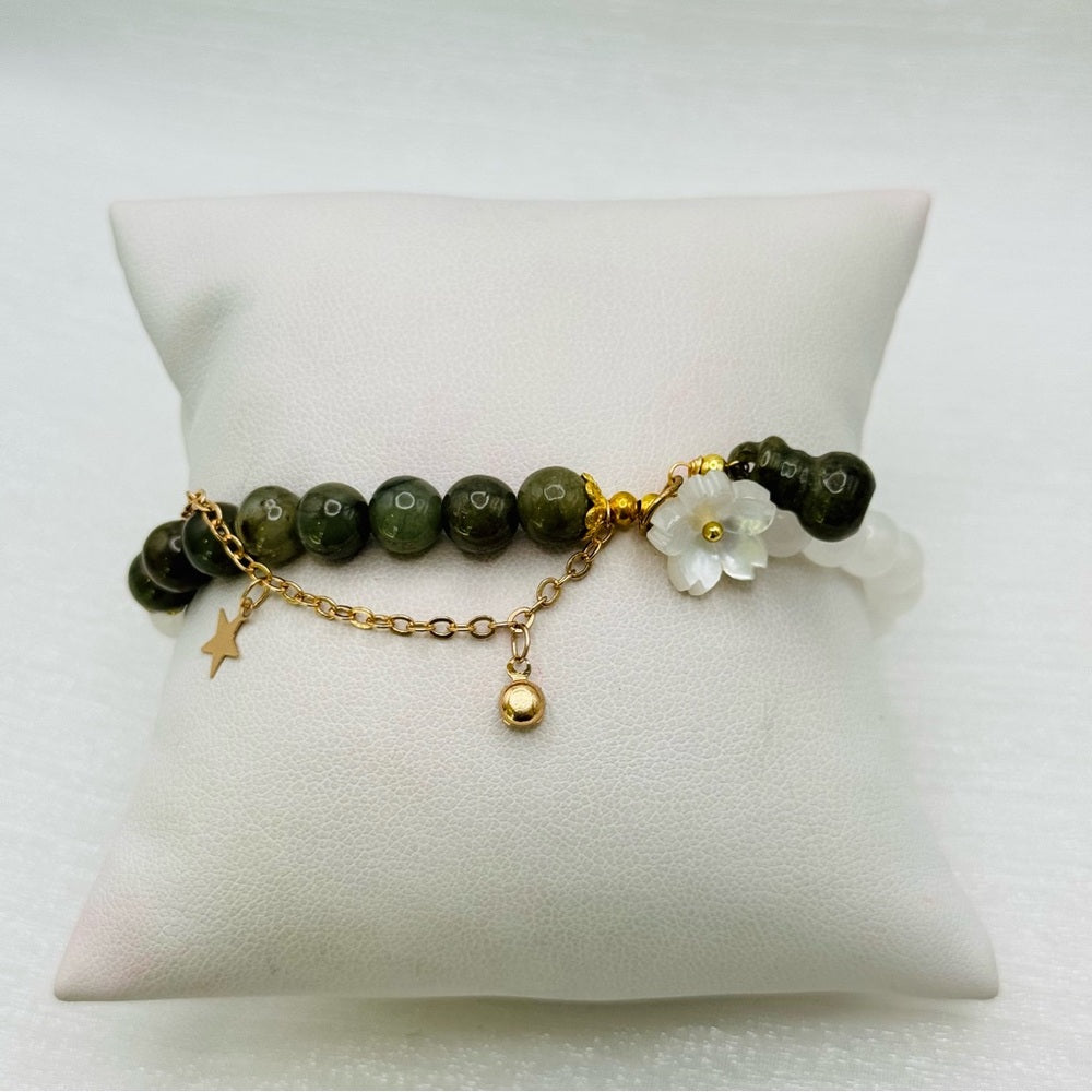Style 2 Adjustable Jade Bracelet with Extenders