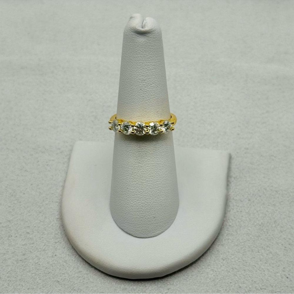 1.5 CT Moissanite Half Eternity Ring