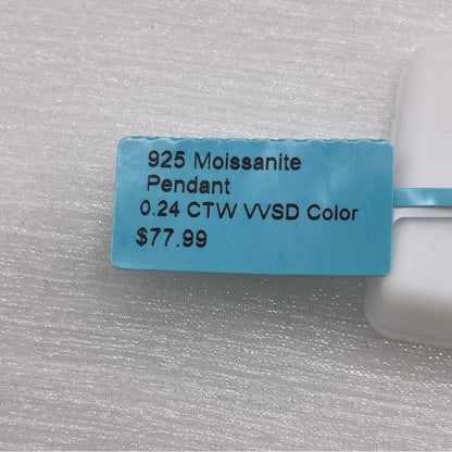 0.24 CT Moissanite Diamond Star of David ✡️ Pendant