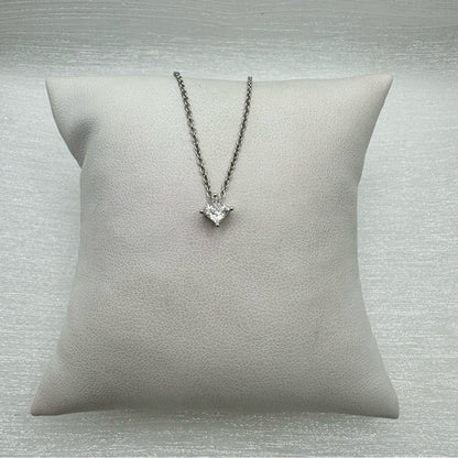 Moissanite Princess Cut Diamond Necklace