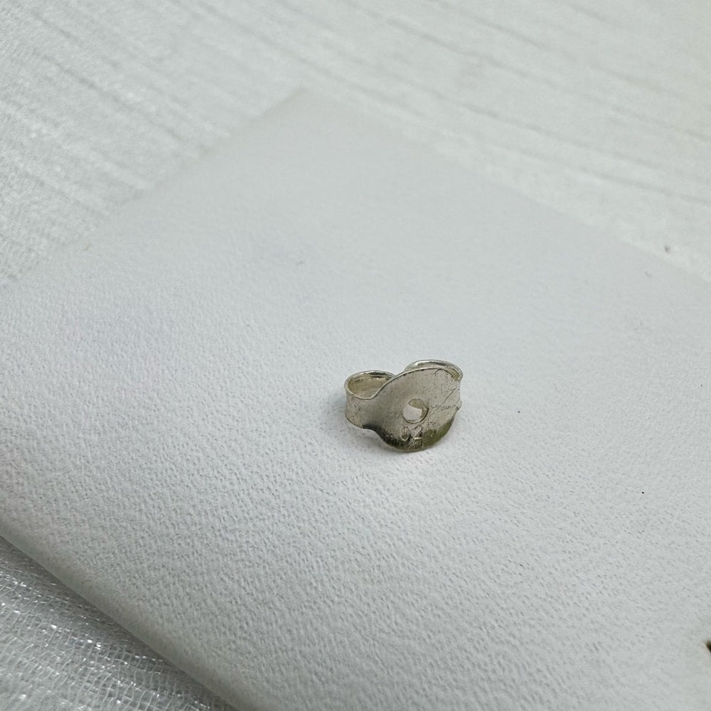 S925 Circle Swirl Lapis Stud Earrings