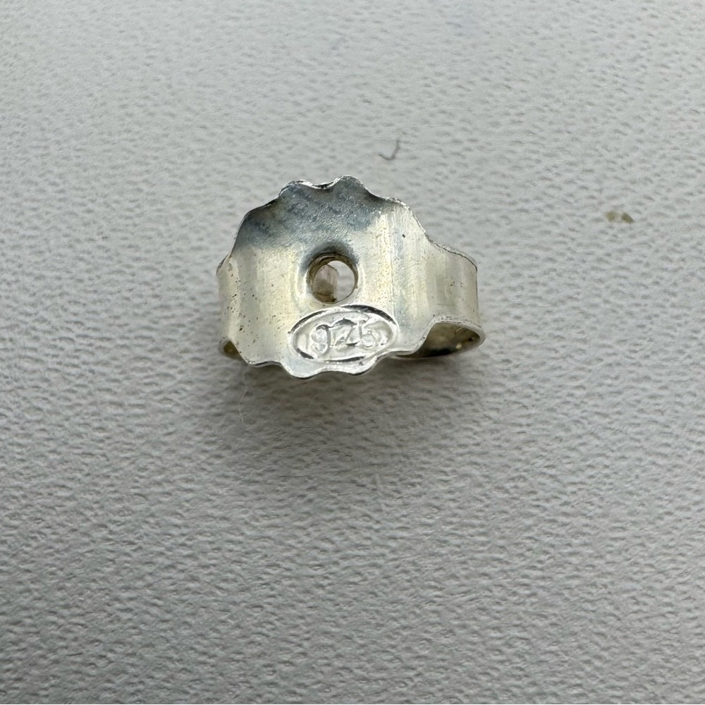 Green Calcedonia Oval S925 Stud Earrings