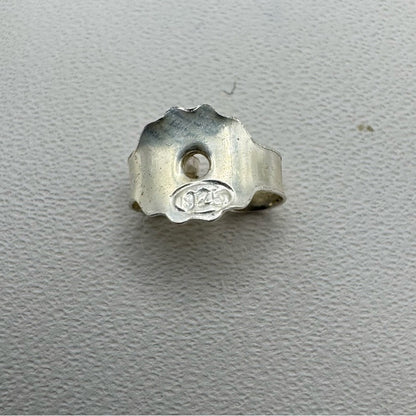 Green Calcedonia Oval S925 Stud Earrings