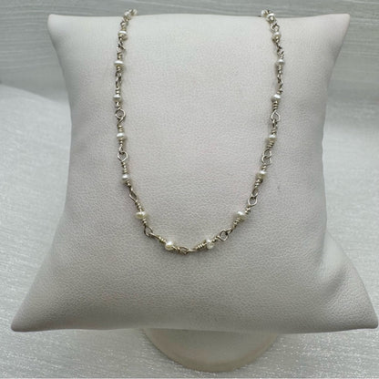 S925 Micro Freshwater Pearl Handmade Necklace