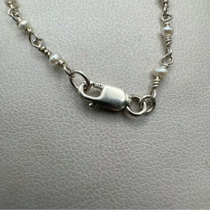 S925 Micro Freshwater Pearl Handmade Necklace