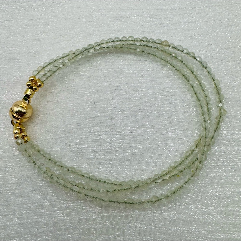 Light Green Watermelon Quartz 10” Bracelet