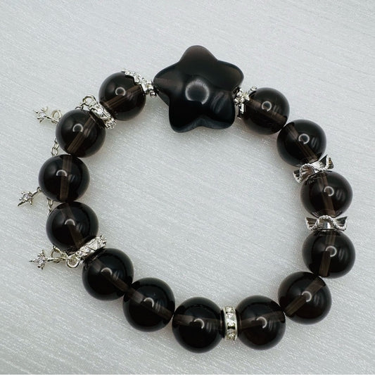 Star | Smoky Quartz Stretchy Bracelet
