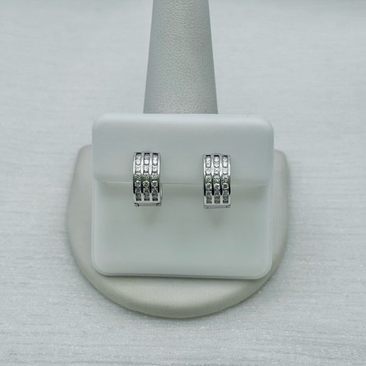 .53 CT * 2 Moissanite Diamond Hoop Earrings