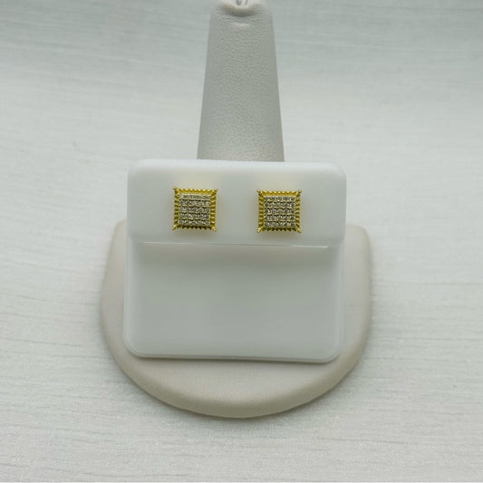 0.25 CT * 2 Moissanite Diamond Square Earrings