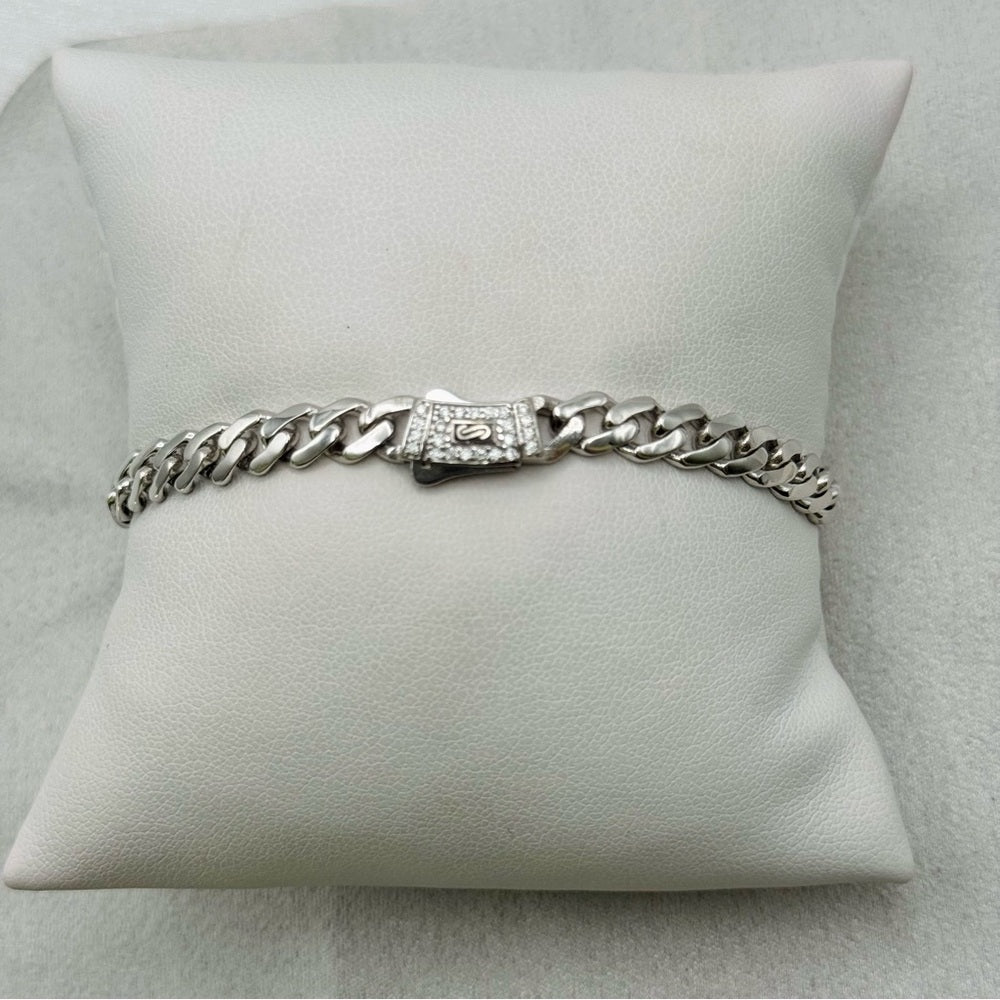 0.73 CT Moissanite Diamond Chain Bracelet