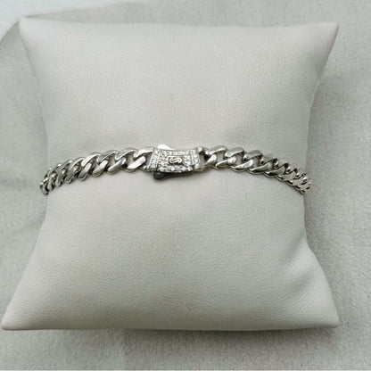 0.73 CT Moissanite Diamond Chain Bracelet