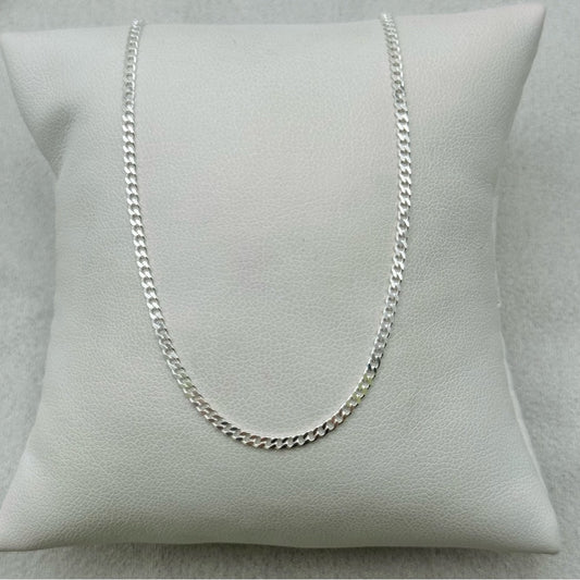 S925 Sterling Silver Cuban Link Chain Necklace