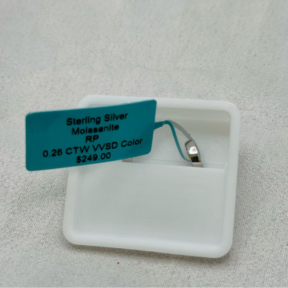 0.52 CT Total Moissanite Huggie Earrings