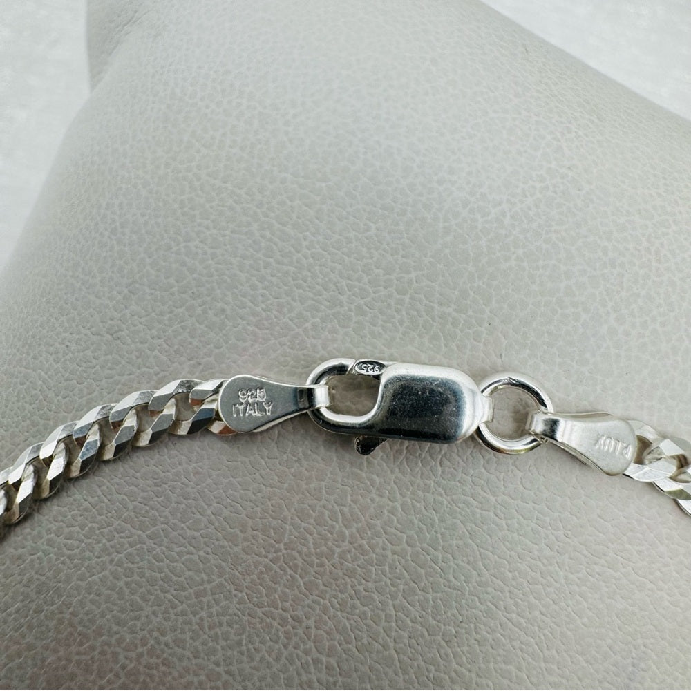 S925 Sterling Silver Cuban Link Bracelet