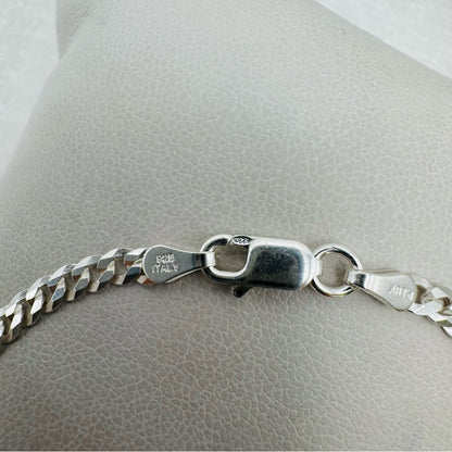 S925 Sterling Silver Cuban Link Bracelet