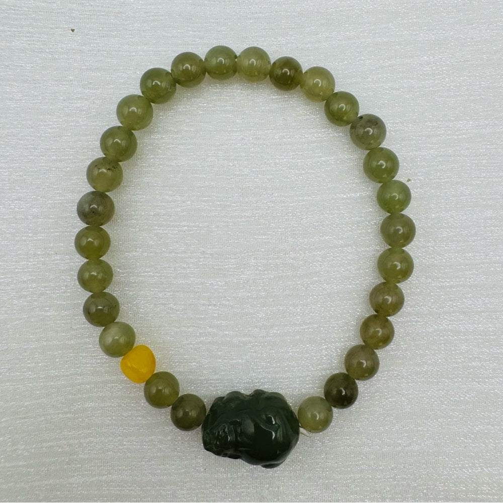 Jade Gemstone Stretchy Bracelet