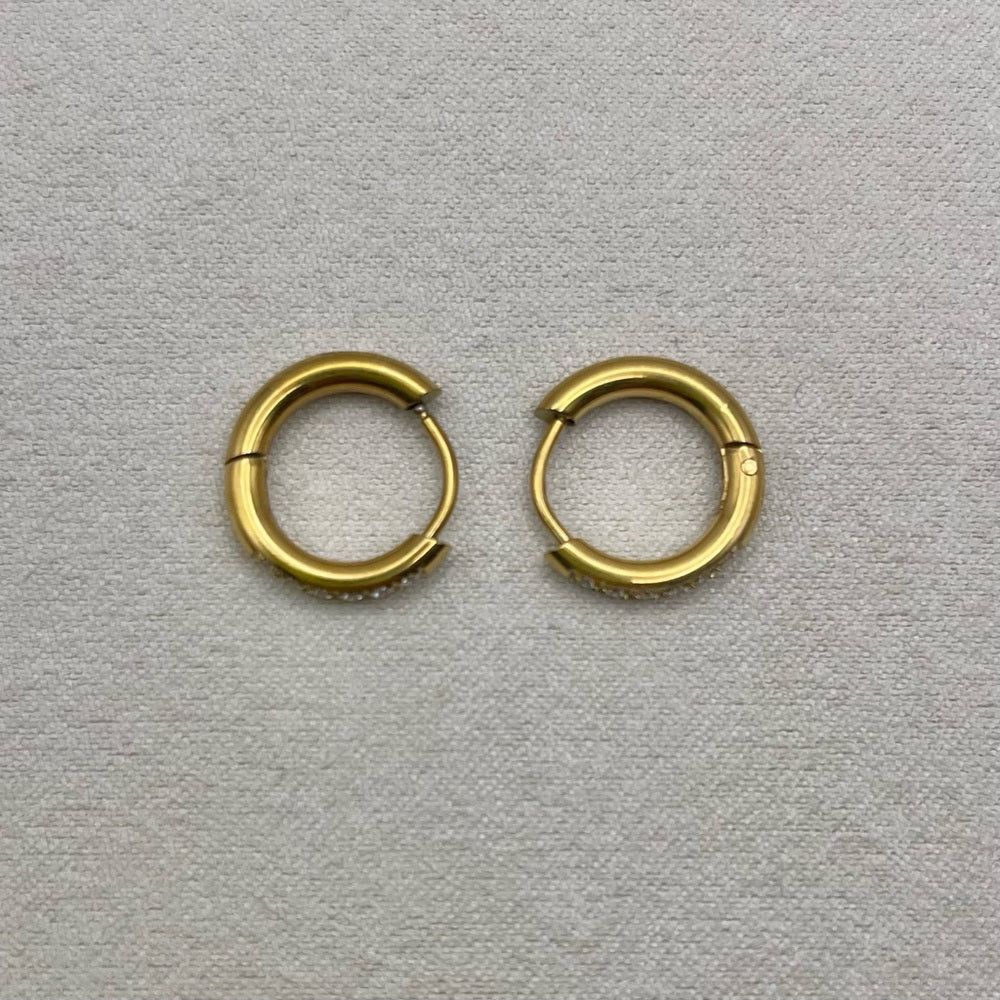 10 mm Hoop/ Huggie Earrings - Gold (#39)
