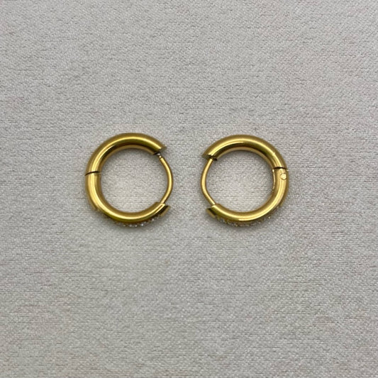 #108 | 10 mm | Hoop Earrings - Gold