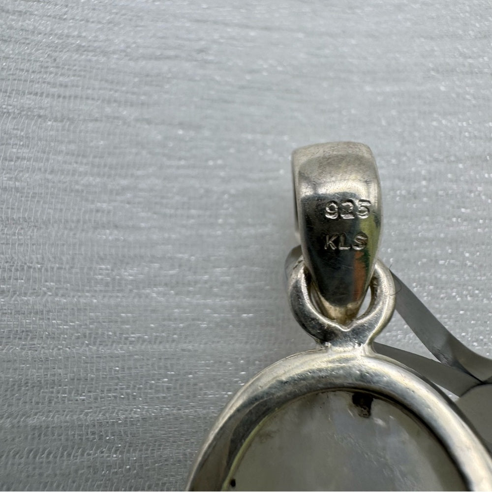 Rainbow Moonstone Oval S925 Pendant