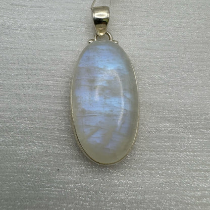 Rainbow Moonstone Oblong S925 Pendant