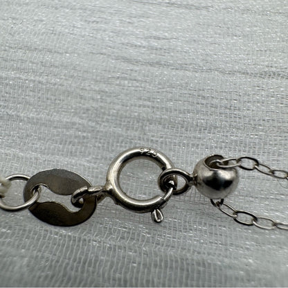 Floating Freshwater Pearl Sterling Silver Adjustable Necklace