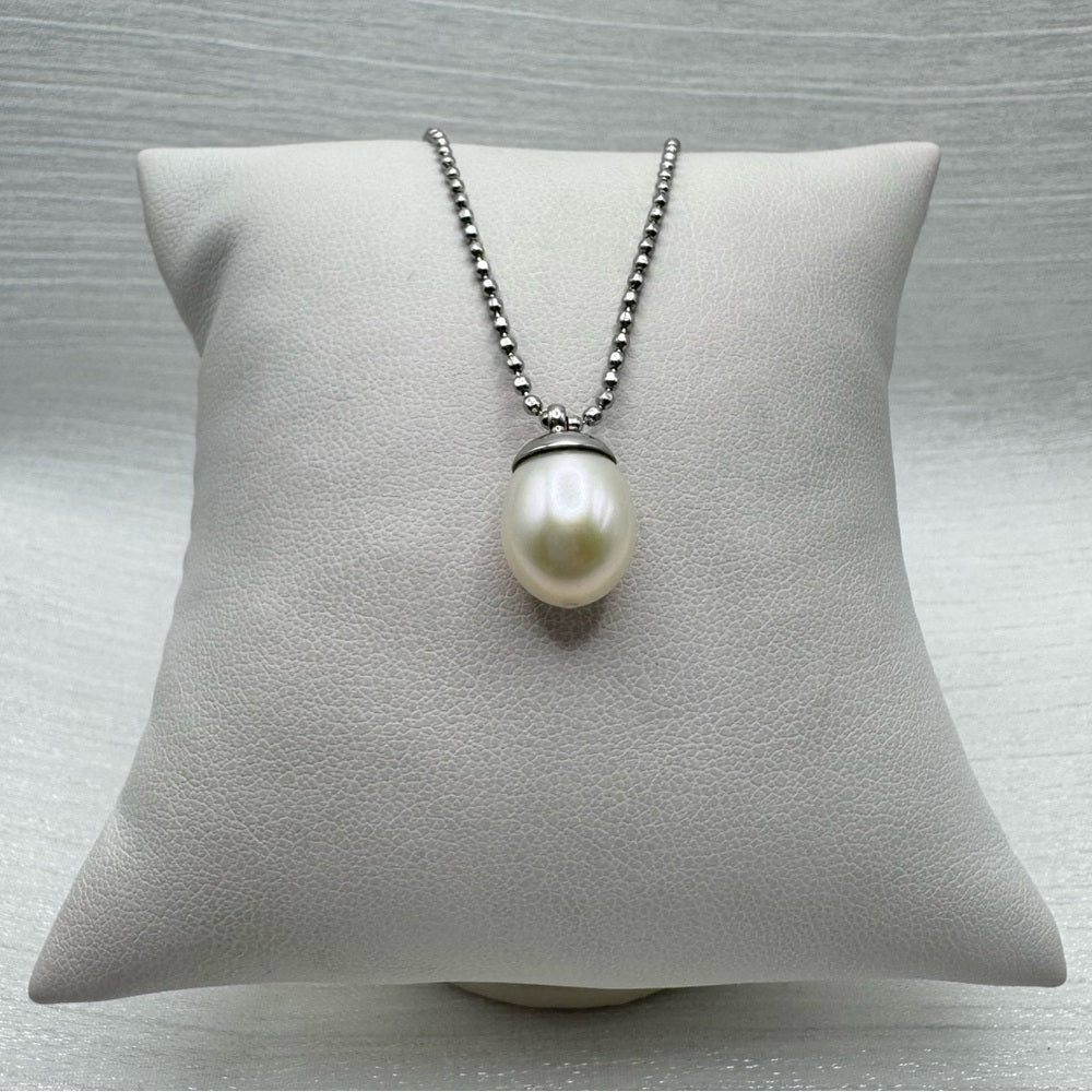 Natural Freshwater Pearl Silver Necklace