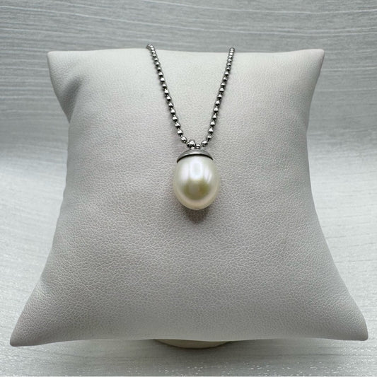 Natural Freshwater Pearl Silver Necklace