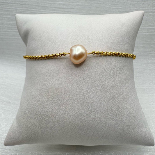 Golden Pearl Gold Bracelet