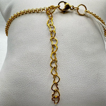 Natural Freshwater Lavendar Pearl Gold Bracelet