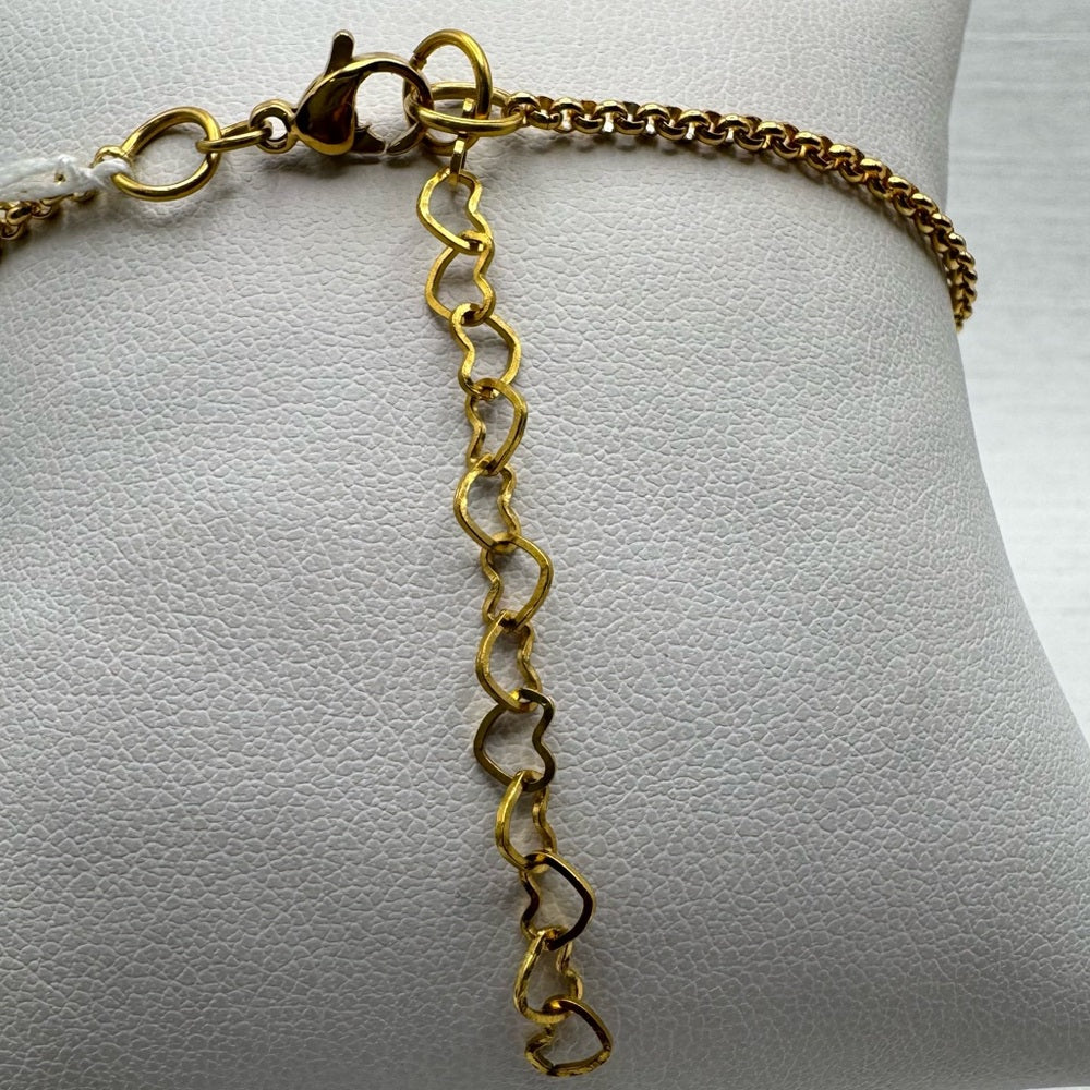 Natural Freshwater Pearl Gold Bracelet