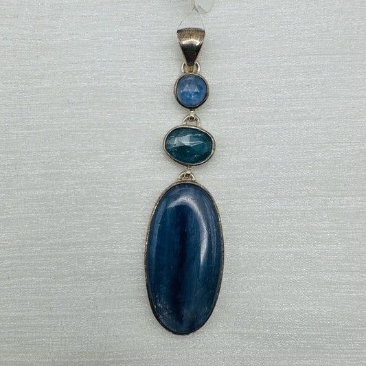 S925 Blue Kyanite Pendant