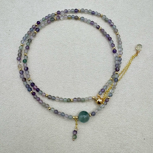Fluorite Adjustable Necklace