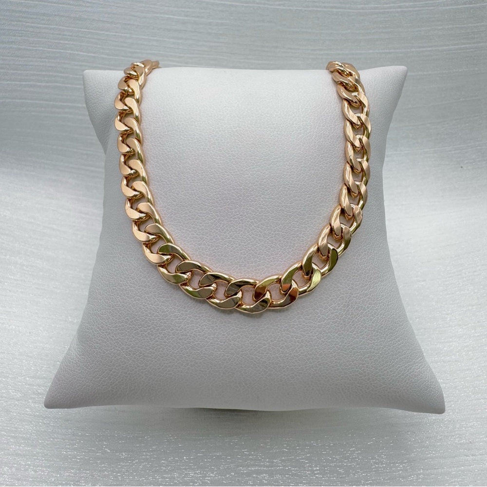 Rose Gold Filled Cuban Chain Necklace