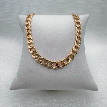 Rose Gold Filled Cuban Chain Necklace