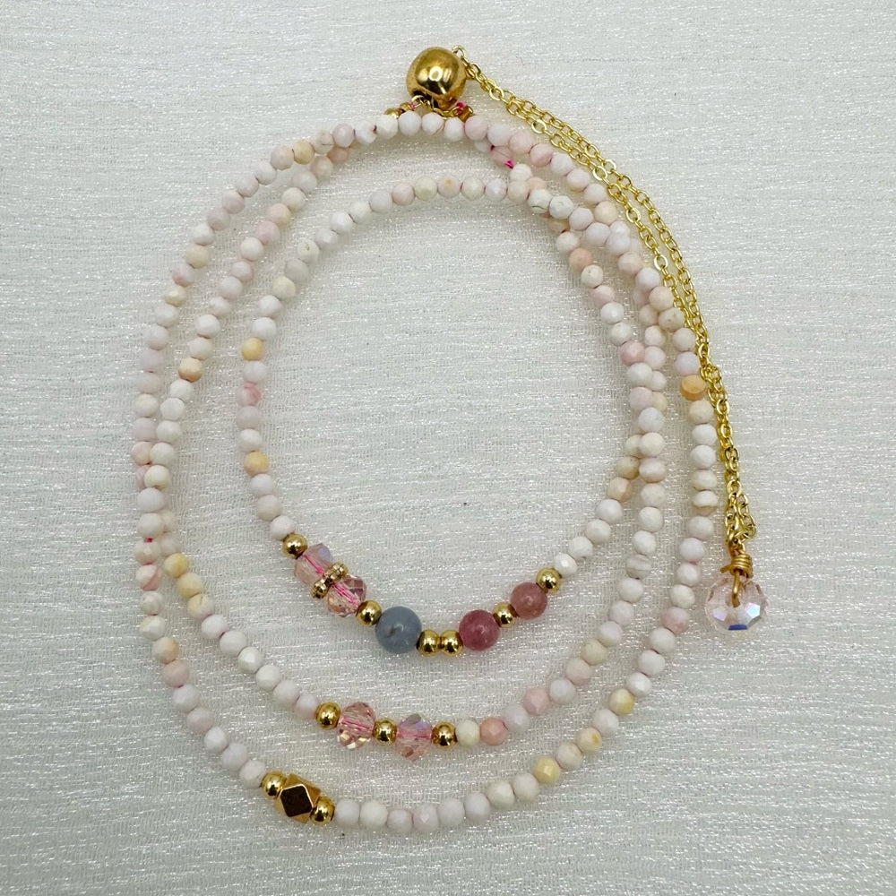 Queen Conch Shell Gemstone 20” Necklace and 5” Extender