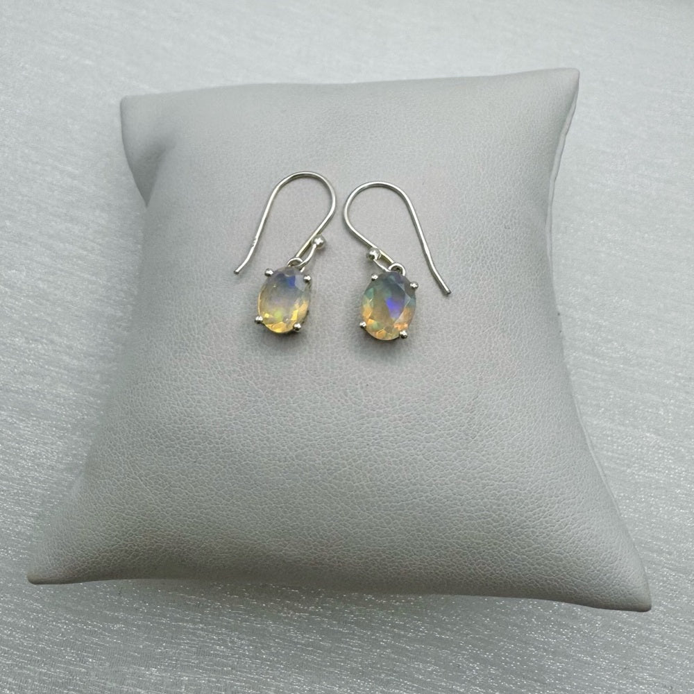 Ethiopian Opal Dangle Earrings