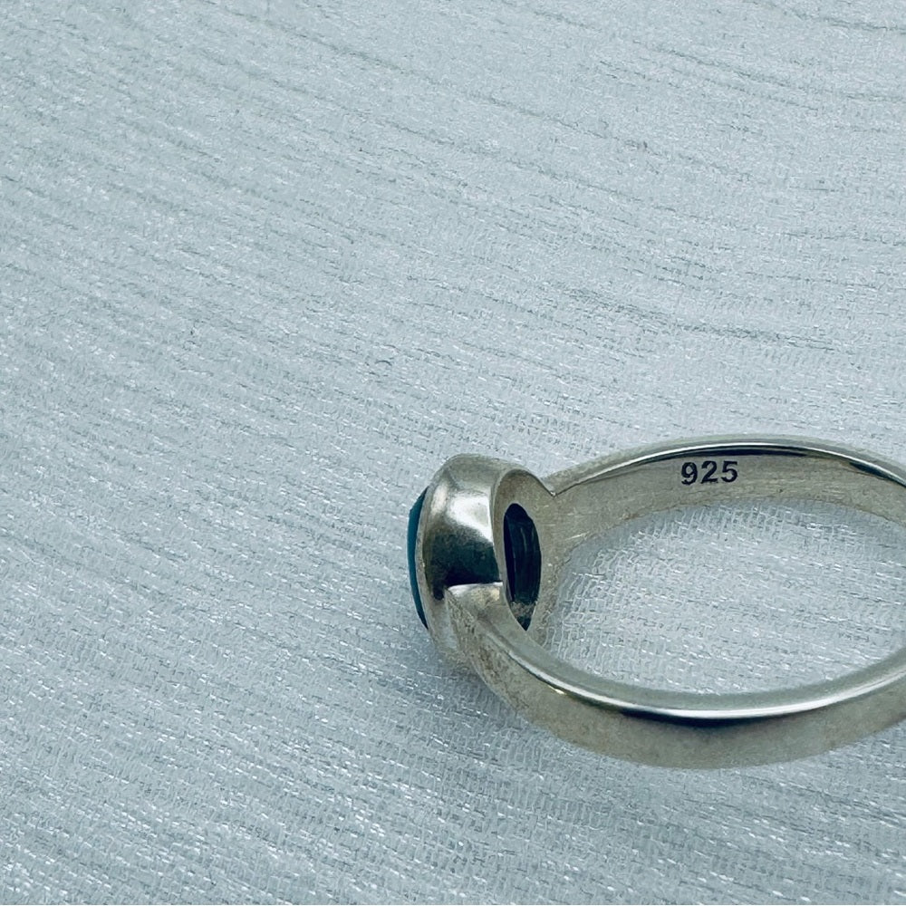 S925 Peruvian Turquoise Ring