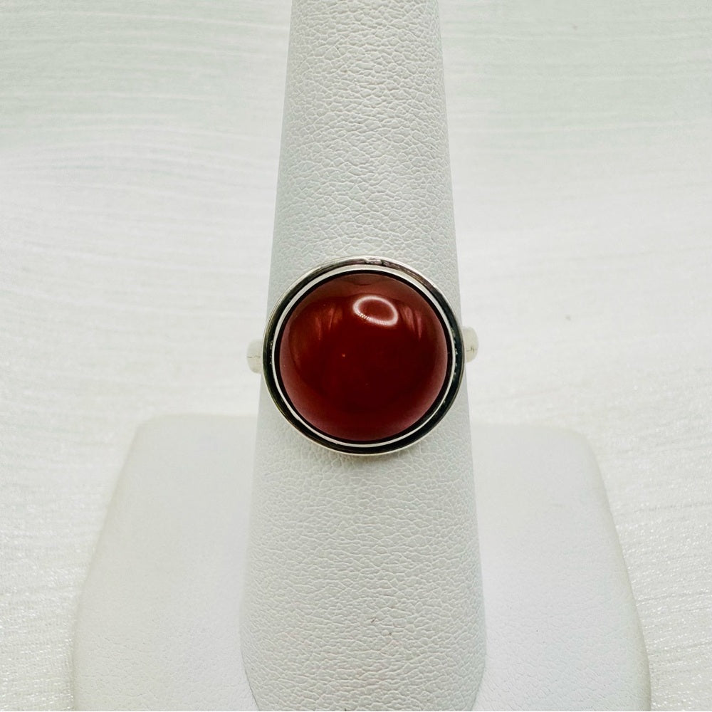Round Carnelian Ring