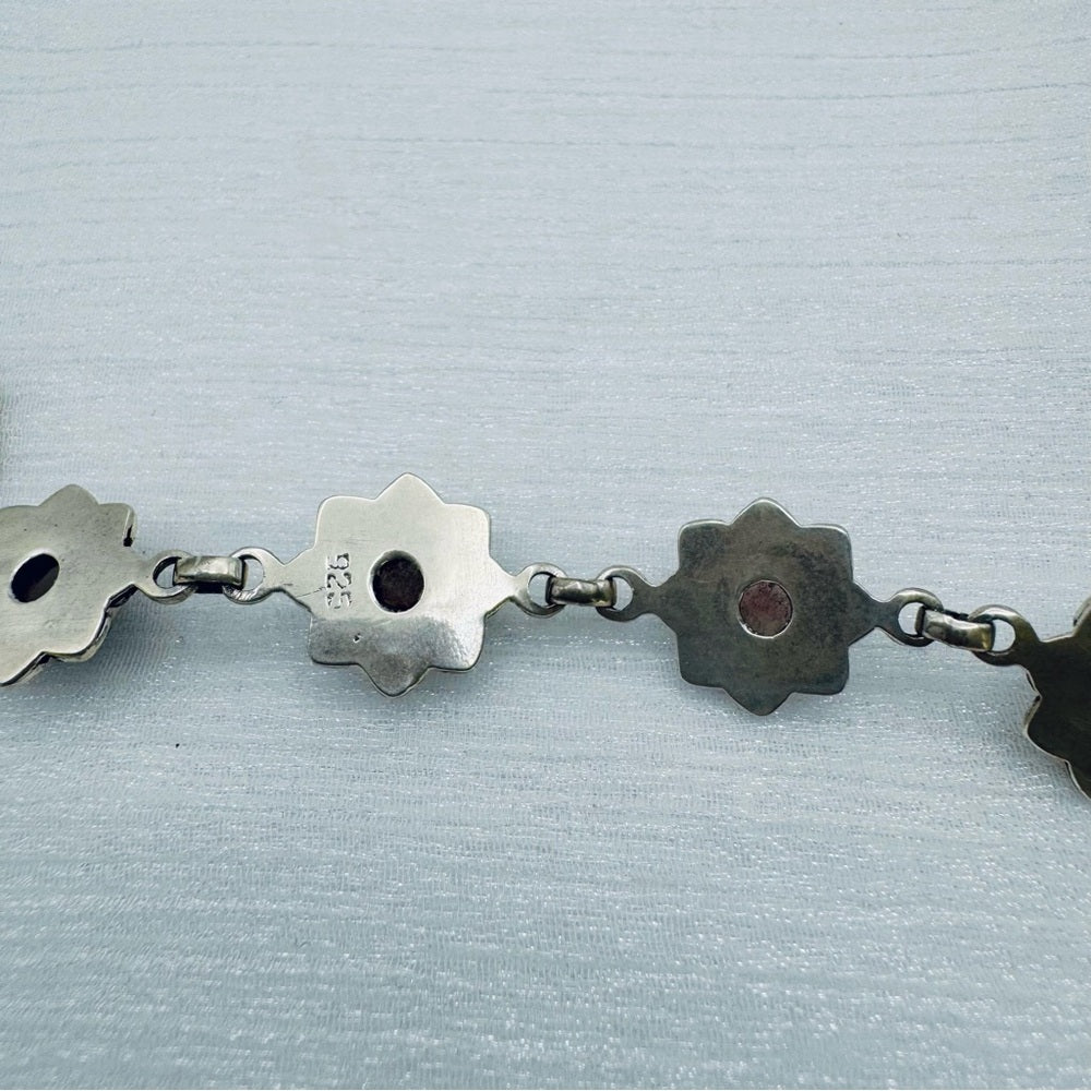 S925 Cabochon Moonstone Bracelet