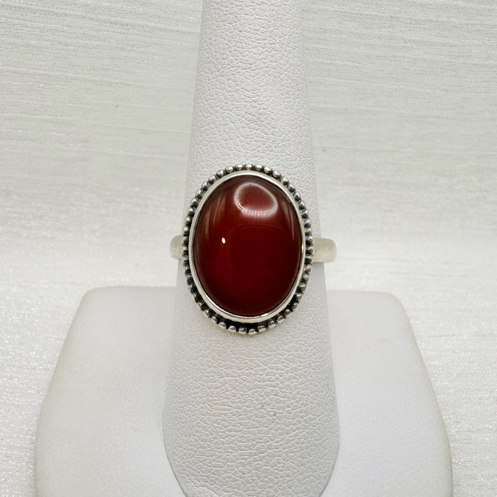 Oval Carnelian Ring