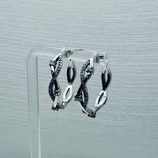 S925 Sterling Silver Hoop Earrings